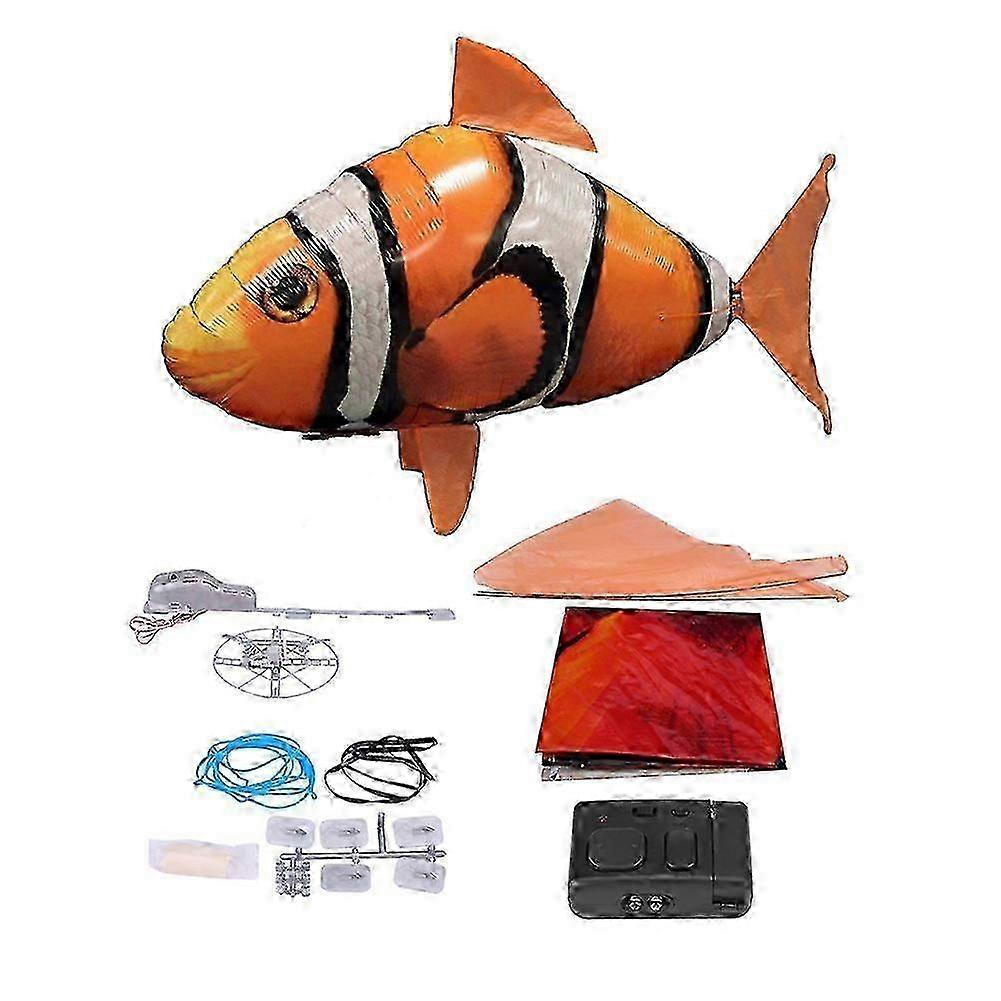 Remote Control Flying Shark Inflated Rc Inflatable Balloon Toy Kids Gift