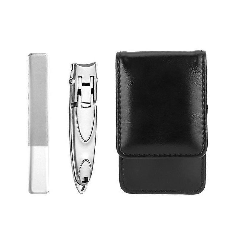 INF Two-Piece Nail Clipper Set in with Leather Case