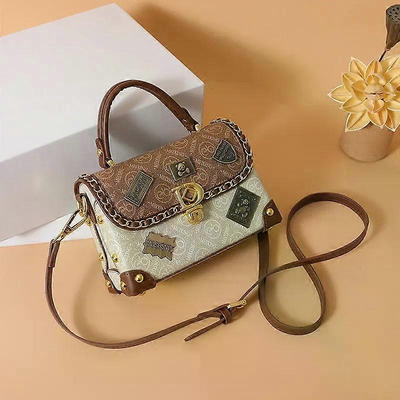 Borsa a tracolla in pelle PU retrò da donna Borsa a tracolla a catena di moda per uso quotidiano