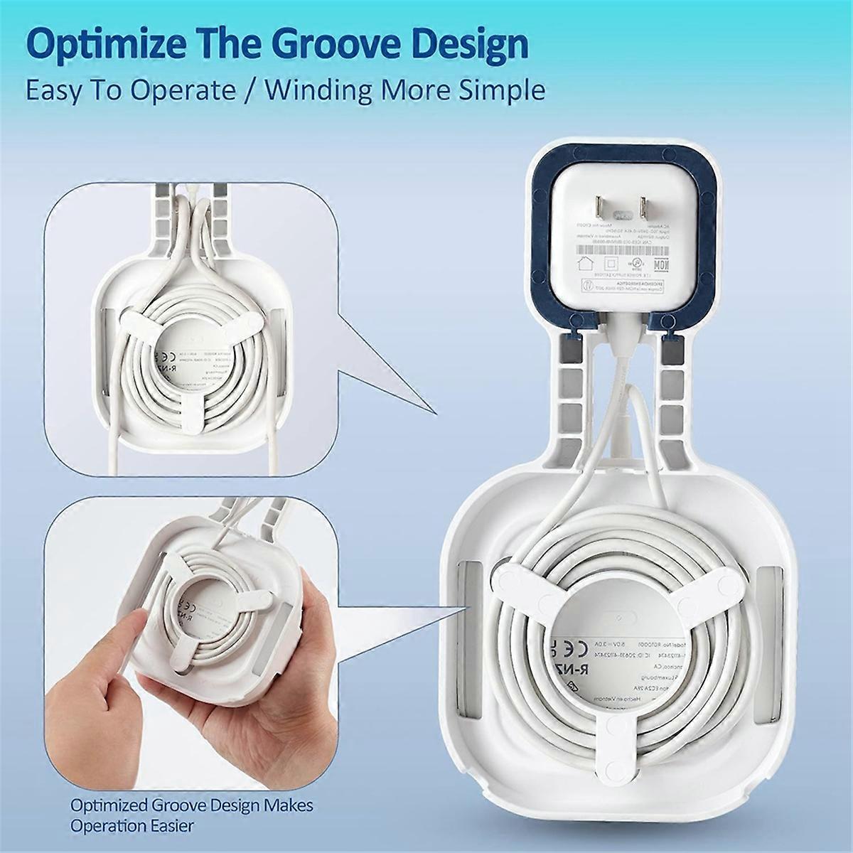 Wall Mount Bracket for + Dual-Band Mesh Wi-Fi 6+ Router, Sturdy Socket Bracket, Space Saving, Wire M