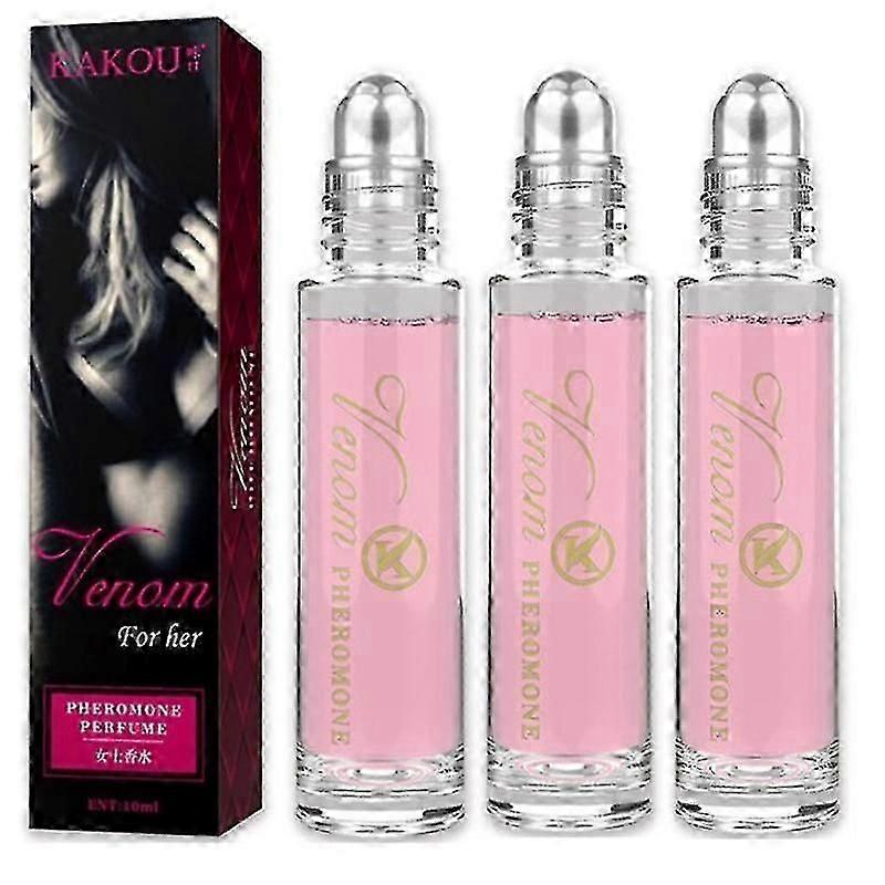 3pcs Pheromone Intimate Partner Perfume Attract Men Roll On Fragrance