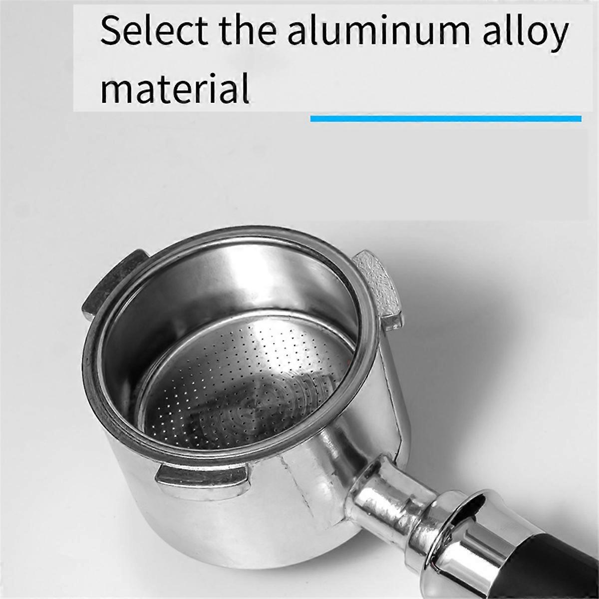 Stainless Steel 51mm Bottomless Hollow Simple Style Long Coffee Handle for Coffee Maker Detachable D