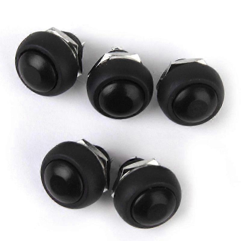 5pcs Momentary OFF-(ON) Push Button Horn Switch for Boat/Car Waterproof Red