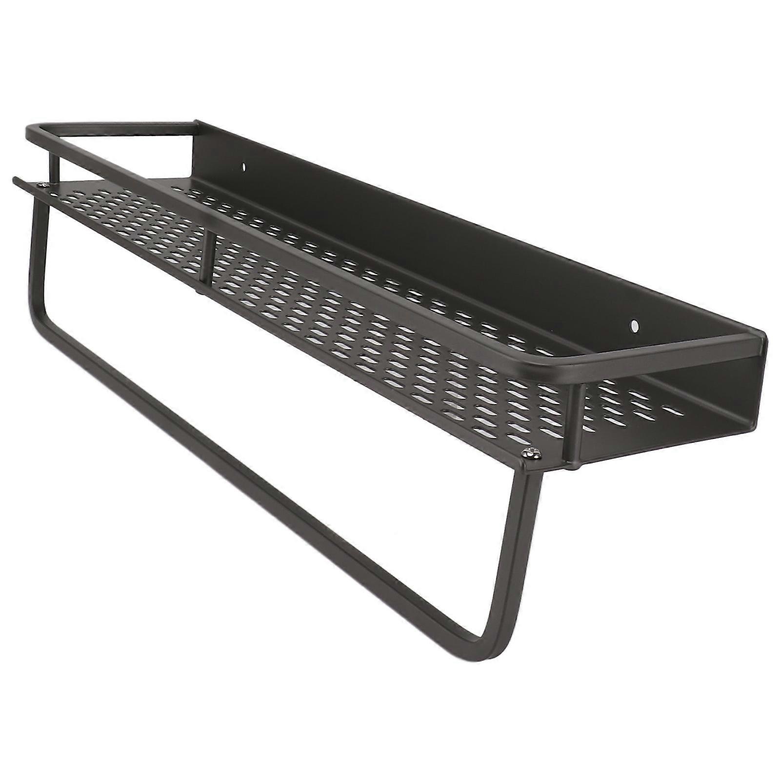 Grey Aluminium Shower Caddy Shelf 60cm Large Capacity Organizer