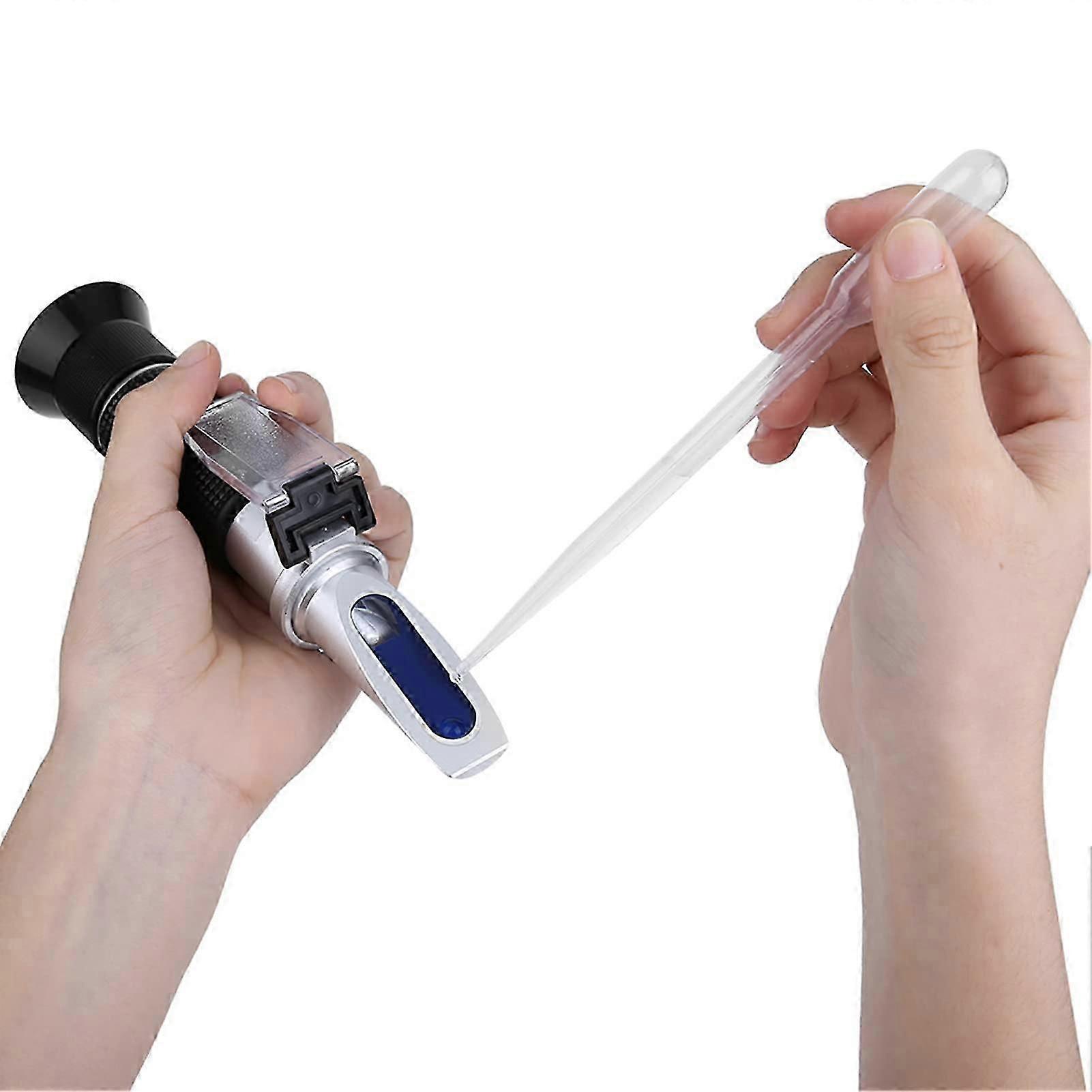Antifreeze Refractometer, Handheld ATC Glycol Antifreeze Tester for Automobile Antifreeze System, Coolant, Battery Acid and Windshield Washer Fluid