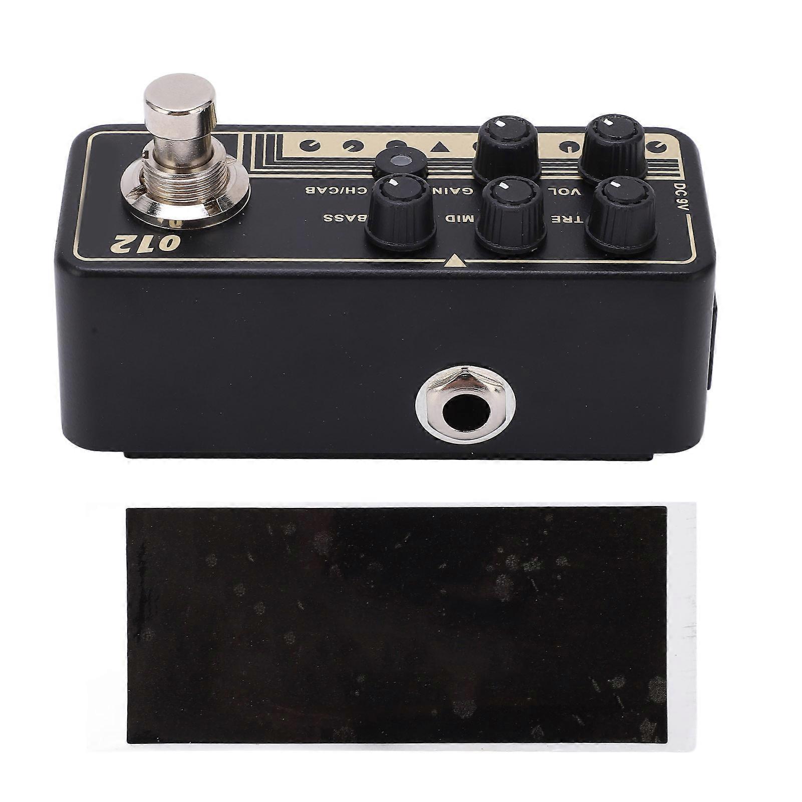 Digital Preamp Pedal Classic Rock Sound Effect Micro Preamp Effect with Cabinet Simulation