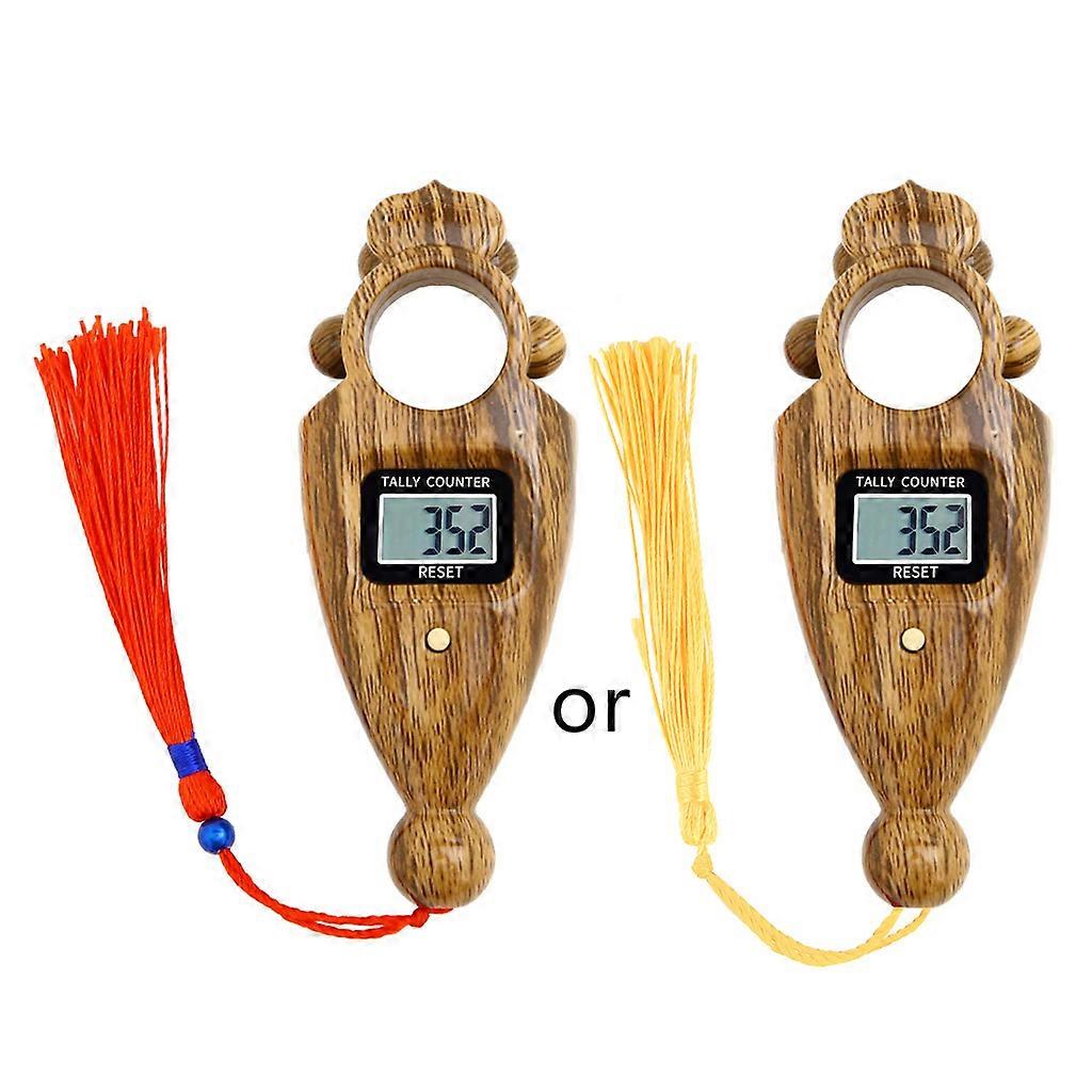 Digital Beads Counter Firm Beads Counter with Tassel Portable Durable Safe Practical Plastic Family Frien for ds Sandalwood