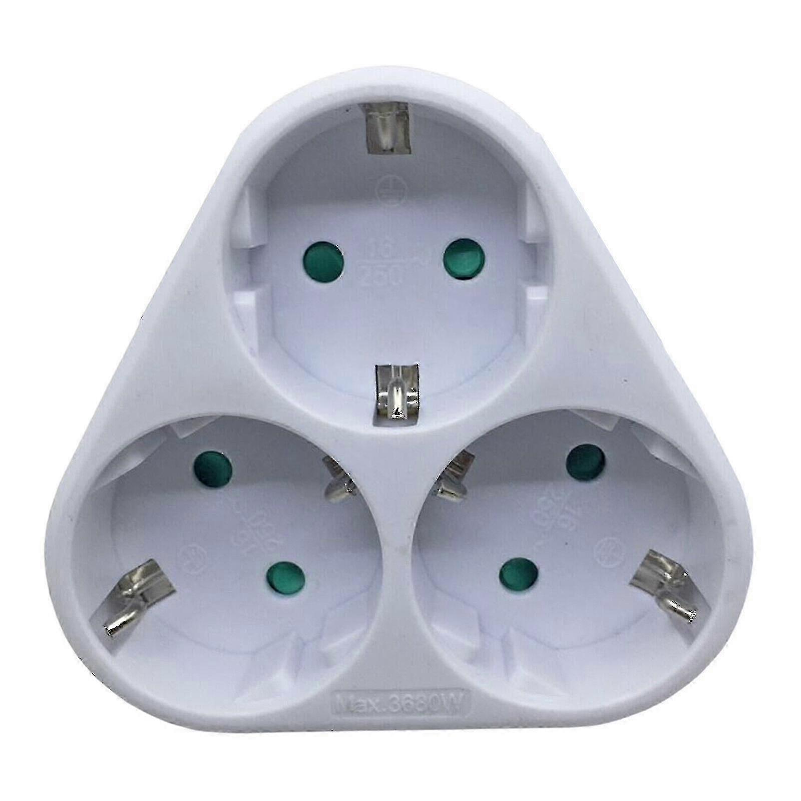 New 3-way Eu Socket, Socket Distributor, Socket Strip, Multiple Socket De Wyelv