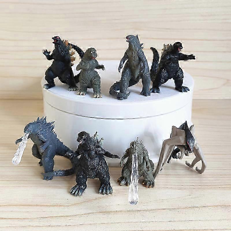 2024年新製品8個ゴジラアクションフィギュアアニメミニモデルPVC映画恐竜5cm男の子用おもちゃFigma子供向けギフトゴジラVSキングコング-イヴァン