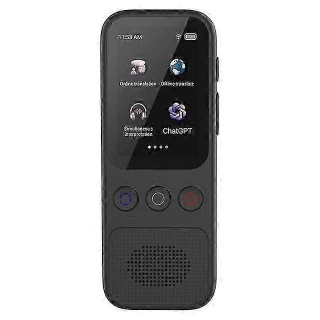 Portable Language Translator Device - Simultaneous Interpretation, Support Voice & Video Recording, Text Translate, Chatgpt Function