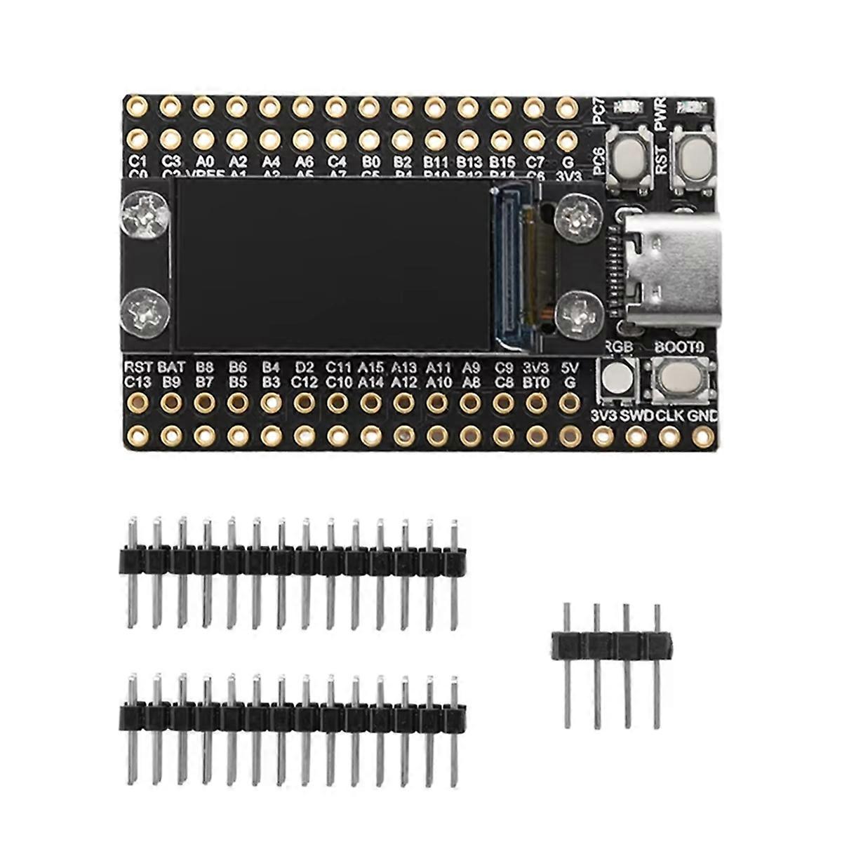 Dual Type-C STM32F103RCT6 Mini Microcontroller Development Board with 0.96Inch Lcd Screen and Flash Minimum System Board