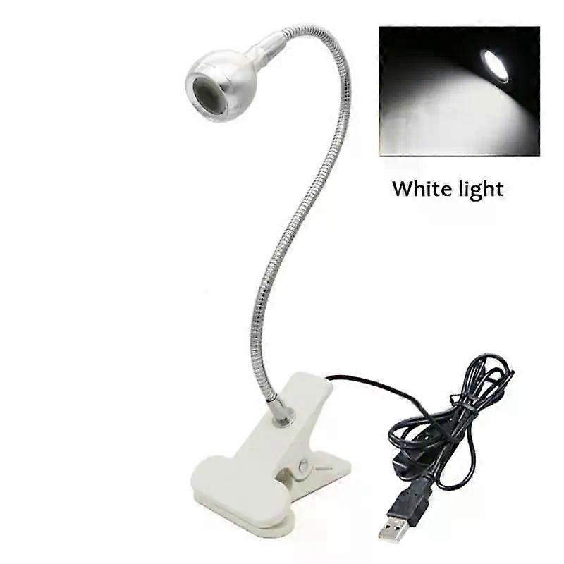 1/5/6PCS USB Night Light Computer Lamp Notebook USB Eye Protection Flexible LED Light Reading Table Lamp Mini Clip Lamp Switch