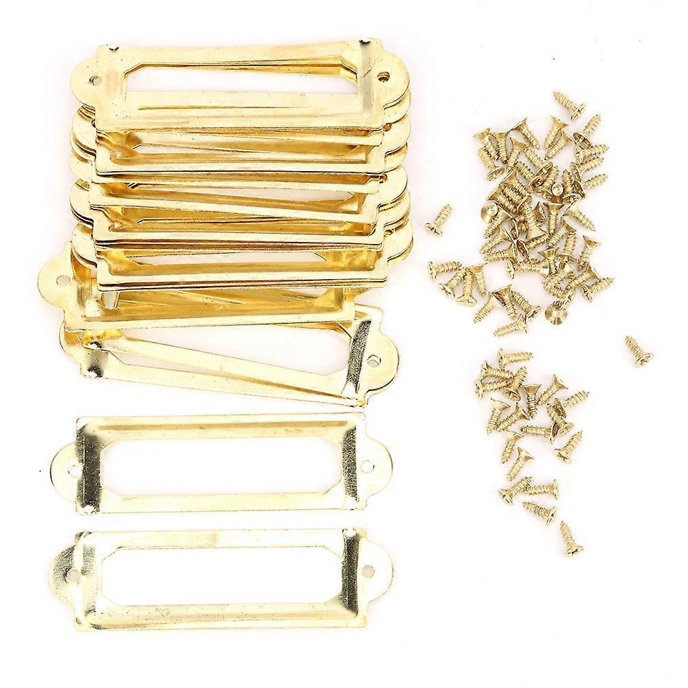 20 Pcs Drawer Label Brand Students DIY Retro Drawer Signs Shelf Note Accessory