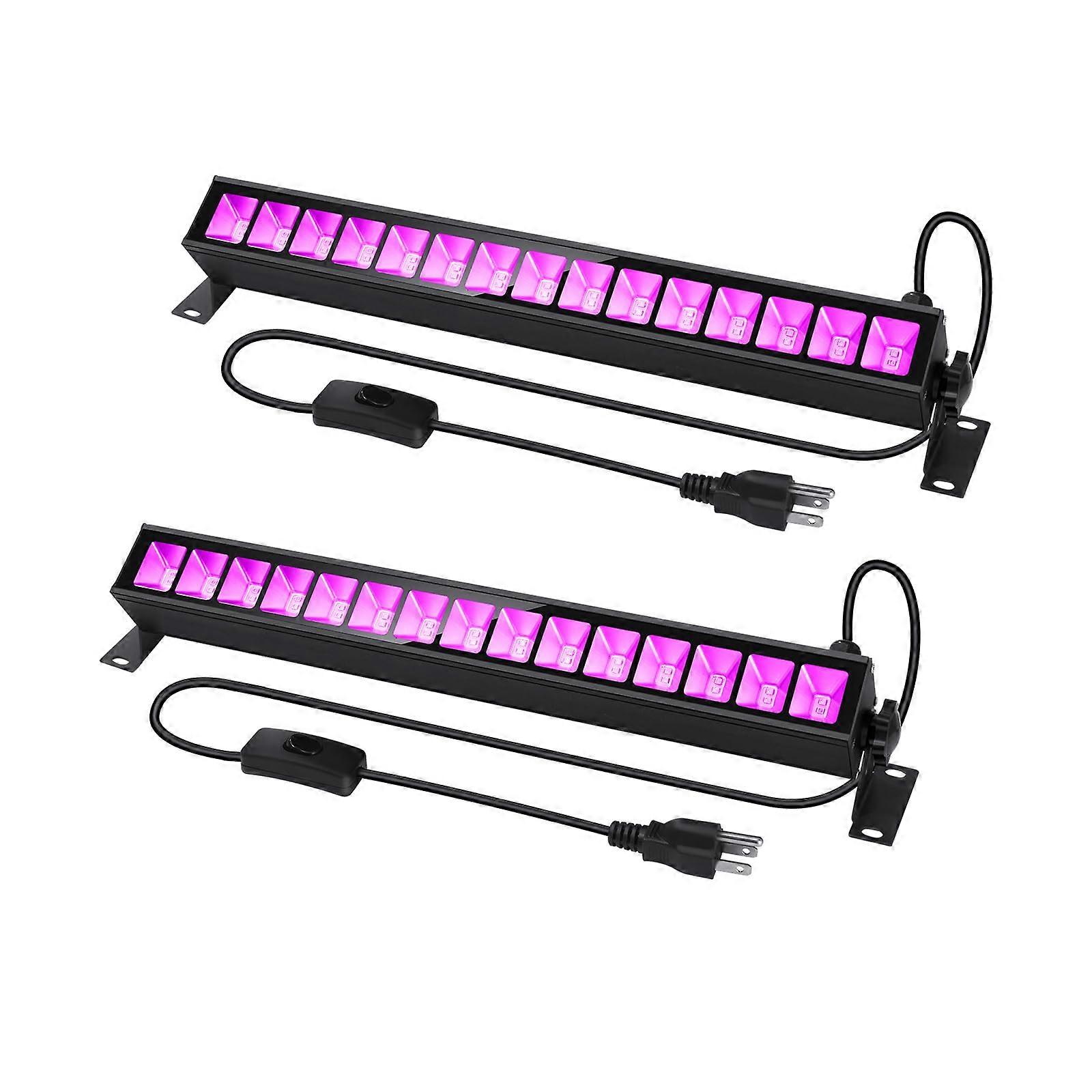 365nm 30W LED Black Light Bar, Black Lights with US Standard Plug and Switch, 4.9ft Power Cord