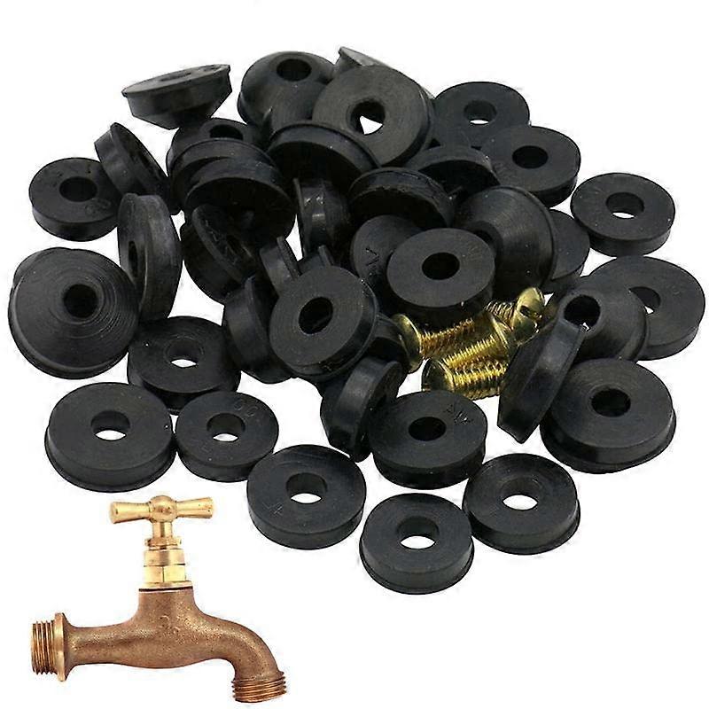 Faucet Washer Assortment Kit Rubber Washer Kits For Bathtub Faucet Single Handle Faucet Maintenance Accessory For Repairing - (Style A)