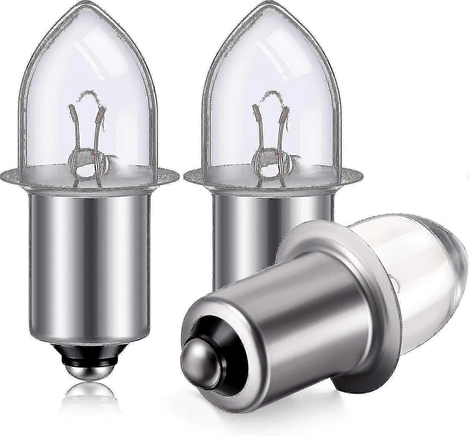 Krypton Replacement Bulb Bayonet Base for 3D/4D Flashlights, 6-Volt 0.75A, 3-Pack