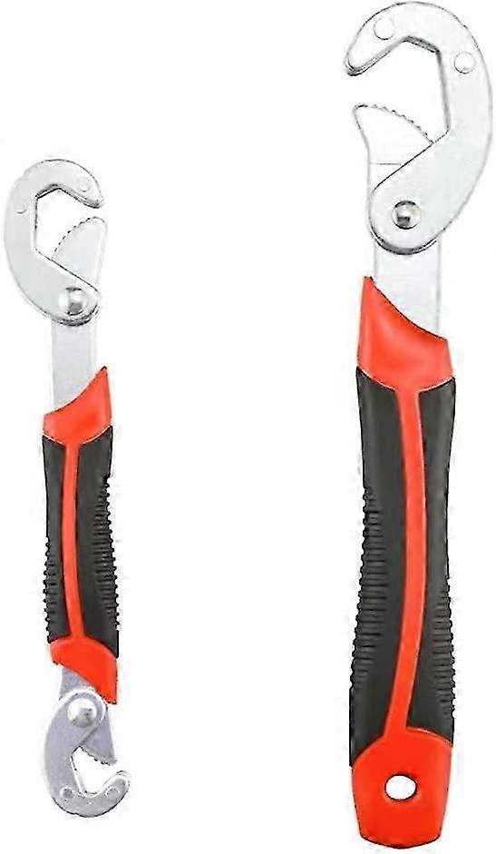 2 Piece Universal Multi-Function Adjustable Wrench Set