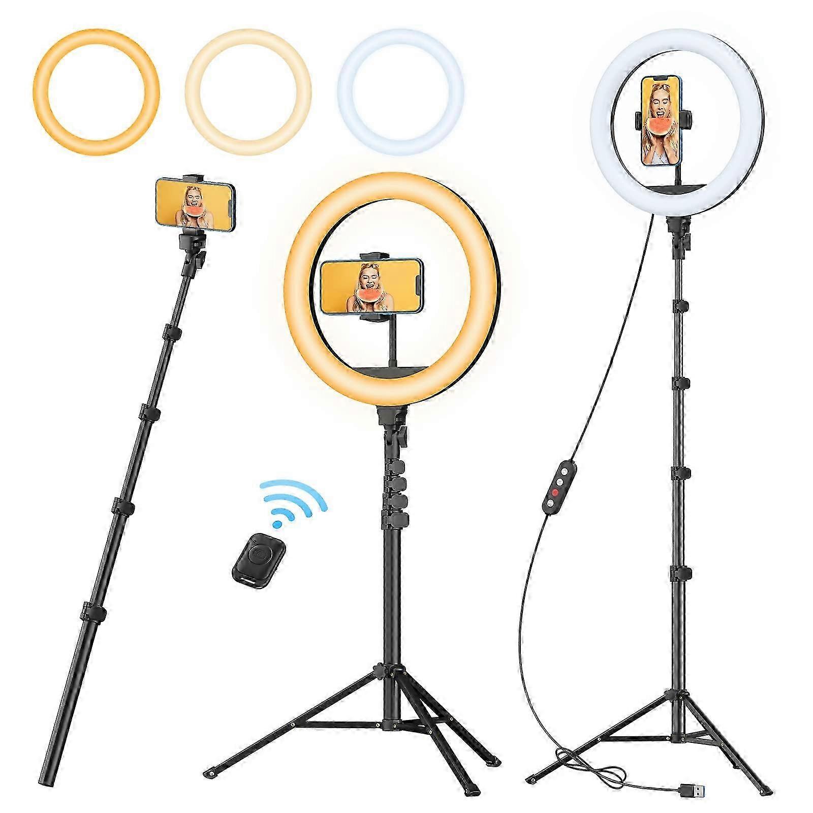 1 Dimmable Ring Light for Makeup Live Stream