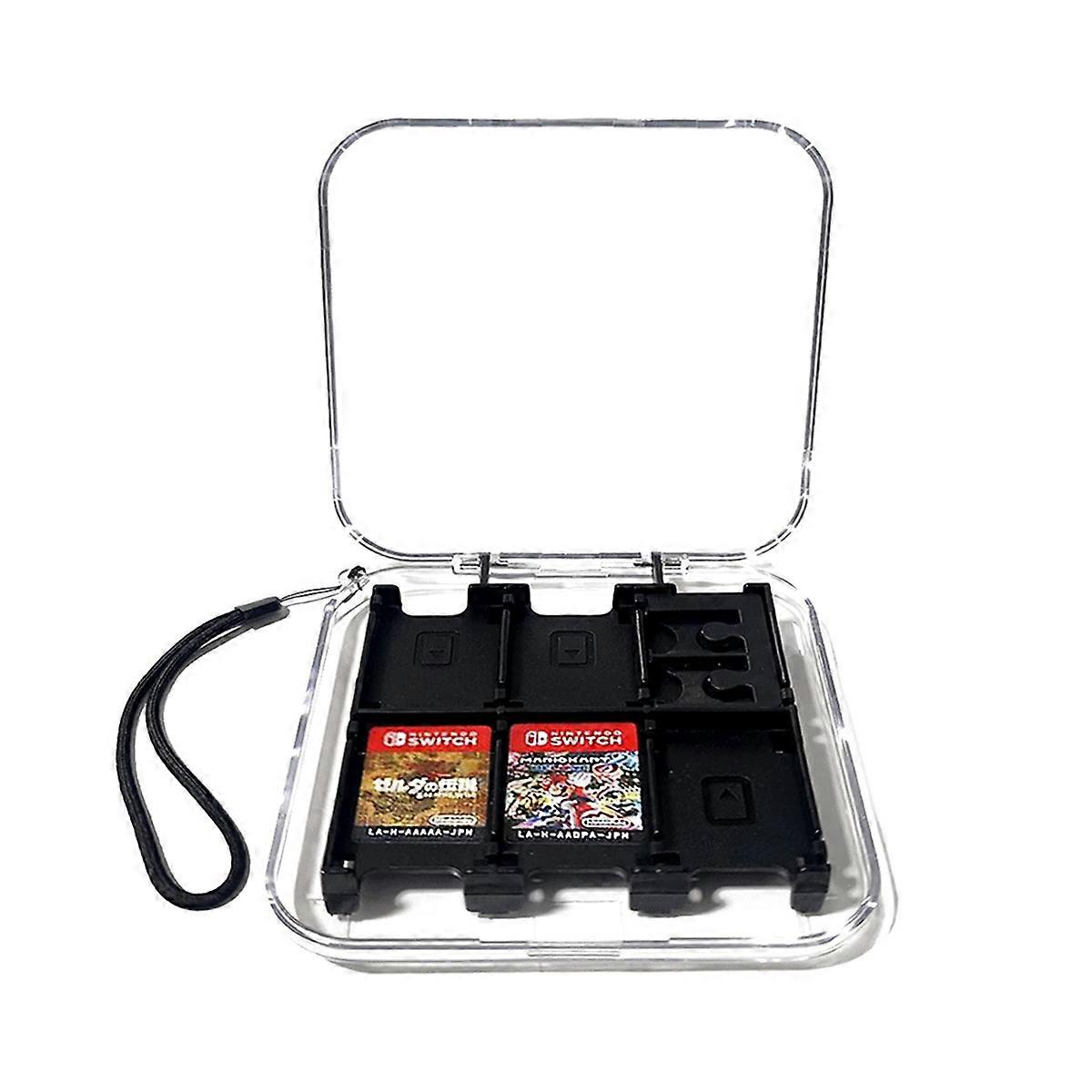 Game Storage Case Compatible with Nintendo Switch Games, Game Cards or TF Card, Portable Game Memory Card Storage