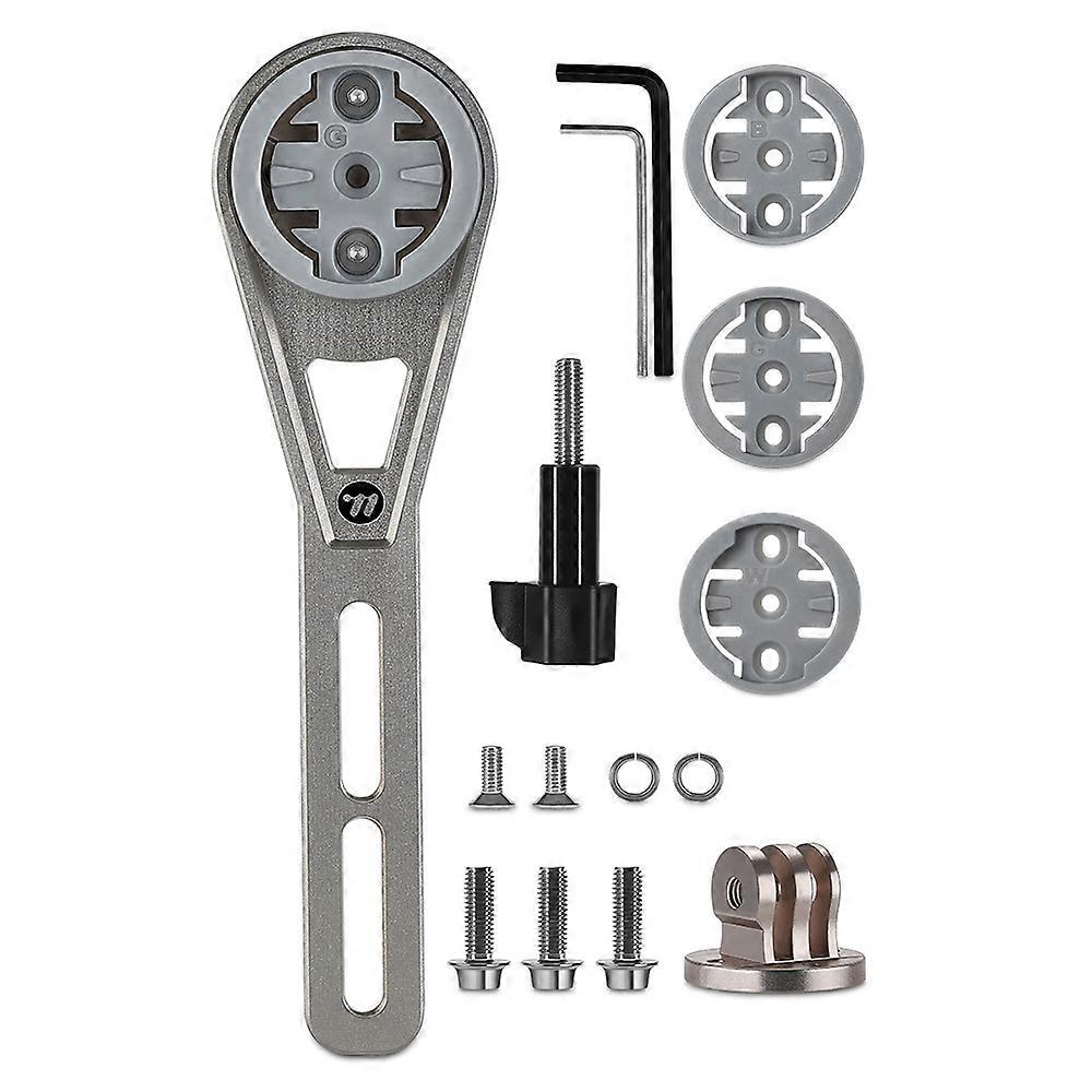 WEST BIKING YP0719438 Titanium Alloy Bike Computer Mount Extension Bracket for Bicycle Handlebar