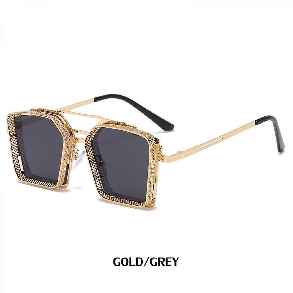 Square Oversized Sunglasses for Women Men Flat Top Fashion Shades
