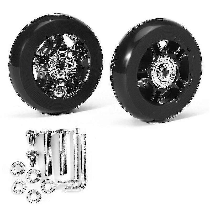 Zk-αποσκευές spinner τροχούς 1 αντικατάσταση ζεύγους με εργαλεία χαμηλού θορύβου βαλίτσα καουτσούκ περιστρεφόμενες τροχίσκους τροχούς