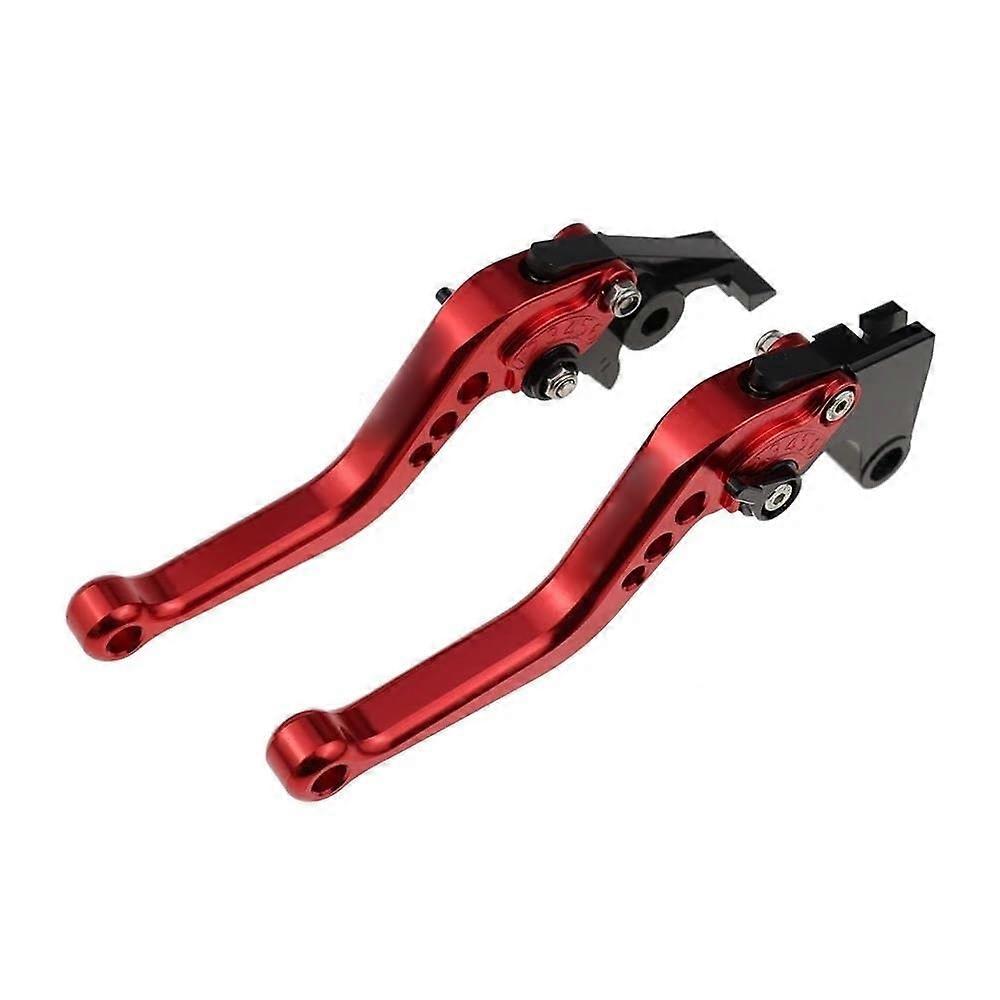 CNC Short Adjustable Brake Clutch Levers for Yamaha YZF-R7 2021-2023, Red Motorcycle Accessories, Compatible YZFR7