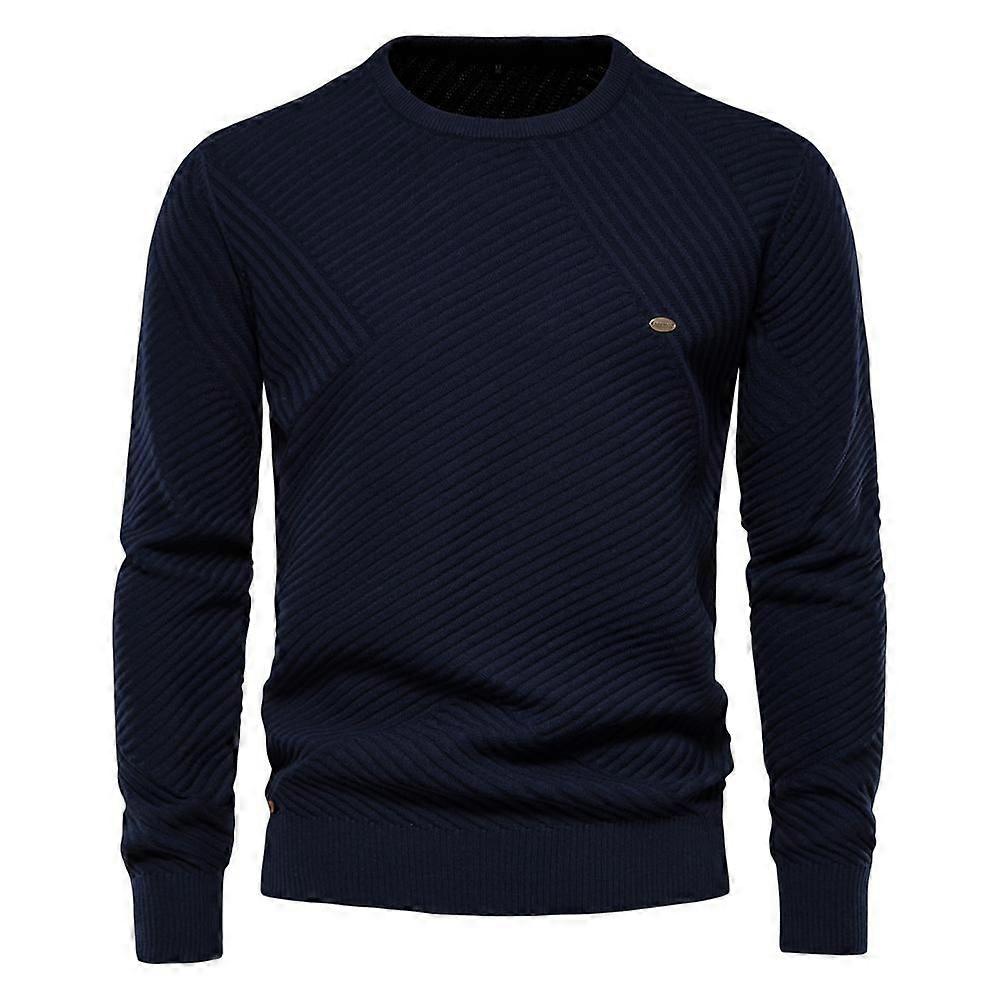 Mens  Striped Knitted Pullover