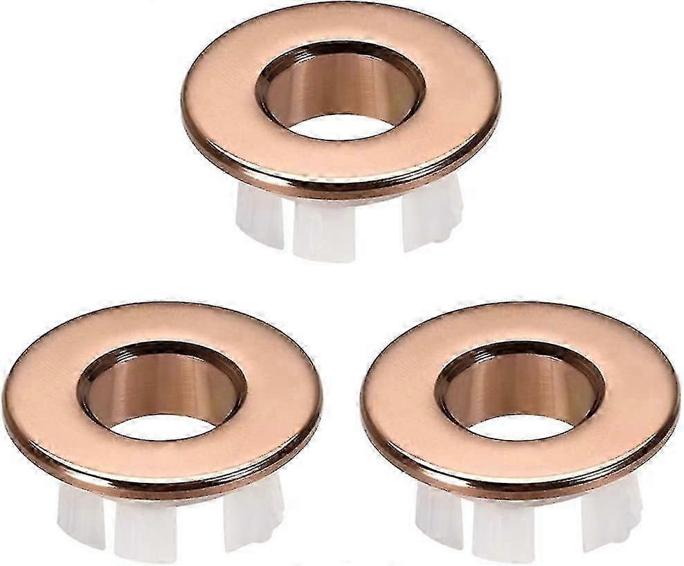 Bathroom and Kitchen Sink Overflow Rings with Basin Trim Covers