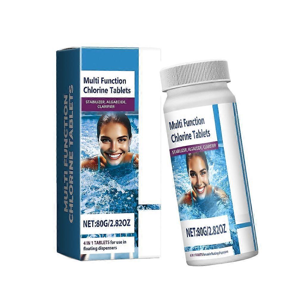 Clear Water Swimming Pool Chlorine Tablets Efficient Killers & Stain Removers