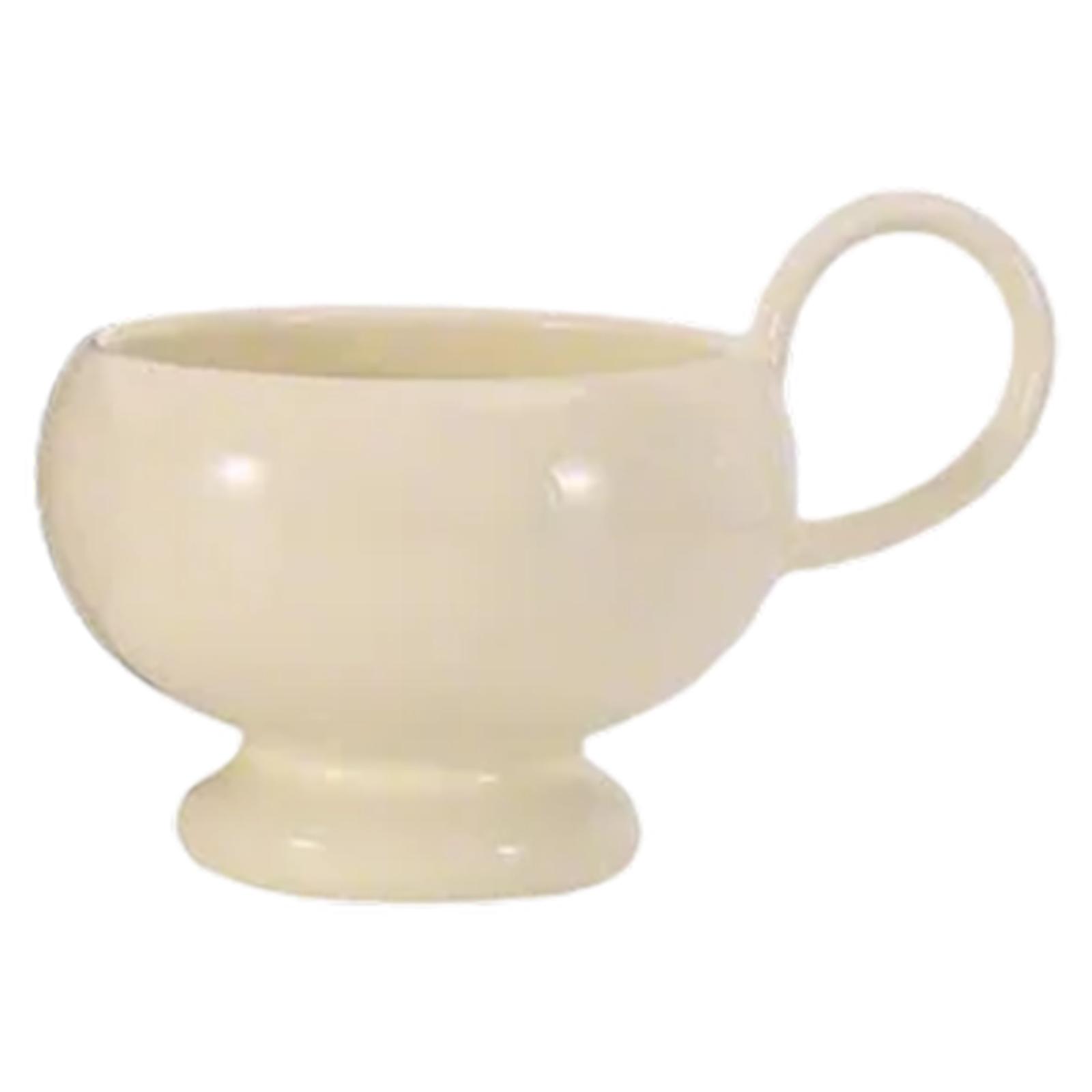 280ml Ceramic Coffee Mug With Unique Shape And Portable Handle Drinkware Ideal For Students And Professionals White