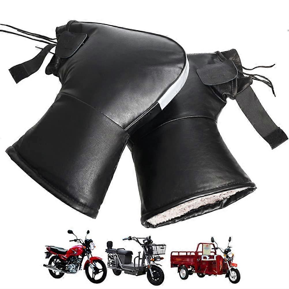 Handlebar Mittens Motorcycle Gloves Windproof Reflective Strip Thermal Winter Glove