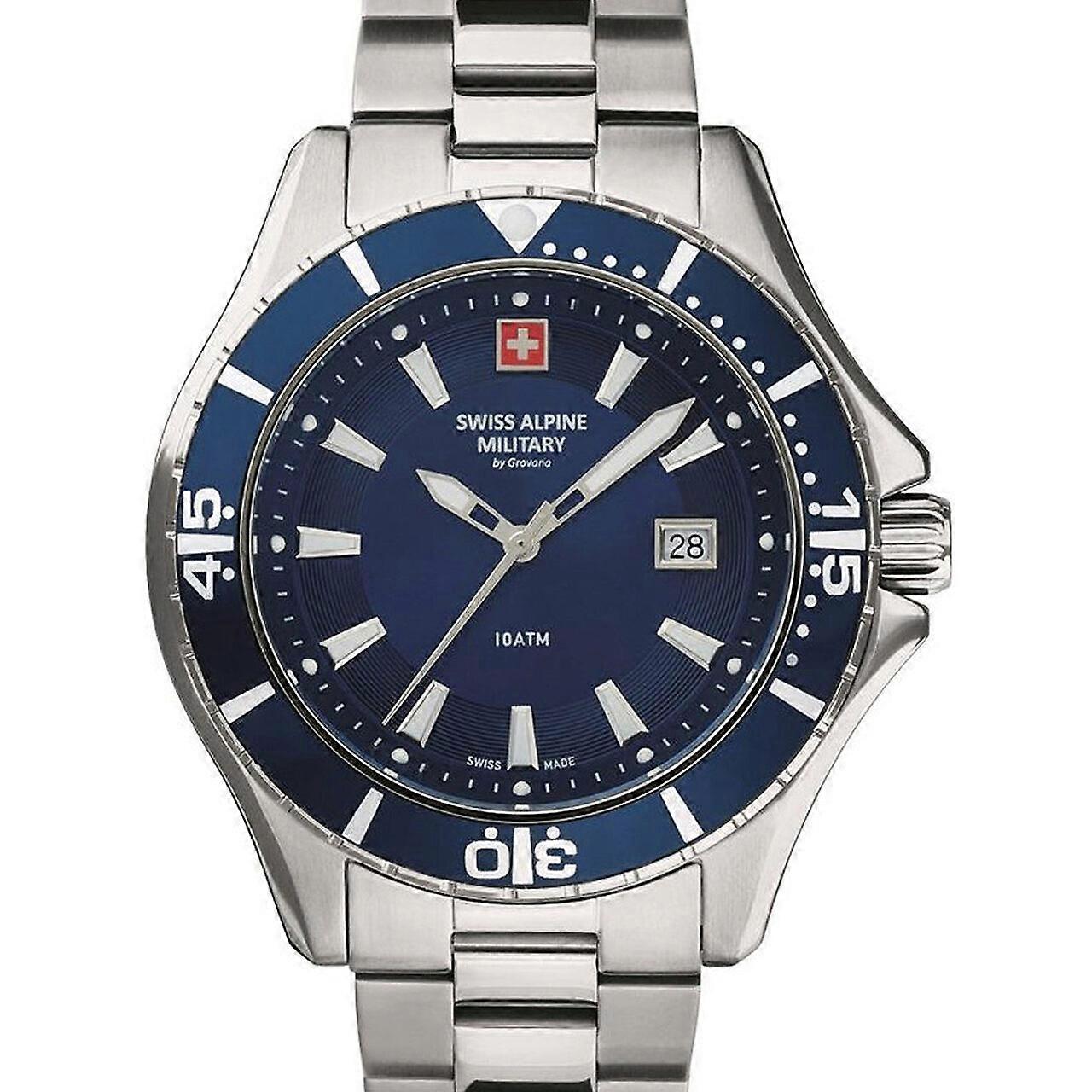 男士手表 瑞士阿尔卑斯军用7040.1135， 石英， 46mm， 10ATM