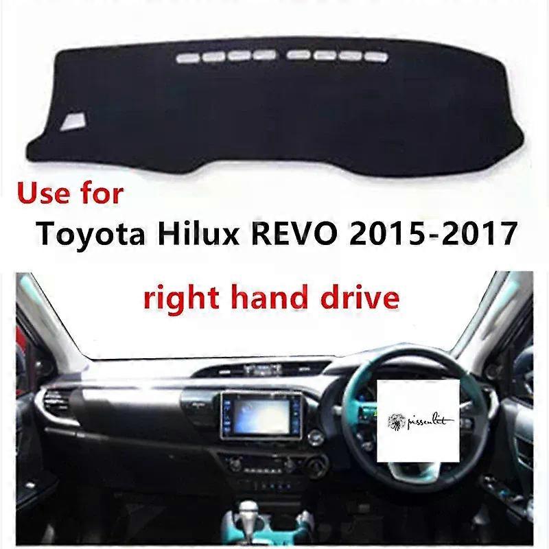 Pissenlit יד ימין כונן קלאסי סגנון רכב לוח מחוונים כיסוי מחצלת מגן עבור טויוטה HILUX REVO 2015-2017 כרית מגן