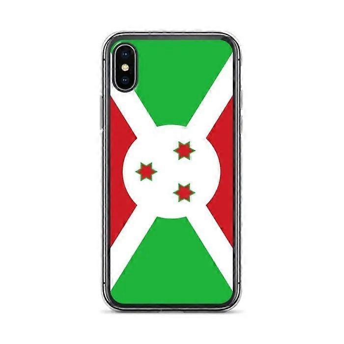 iPhone Case - Burundi Flag - Flexible - Full Protection - Multicolor - Compatible with iPhone XS