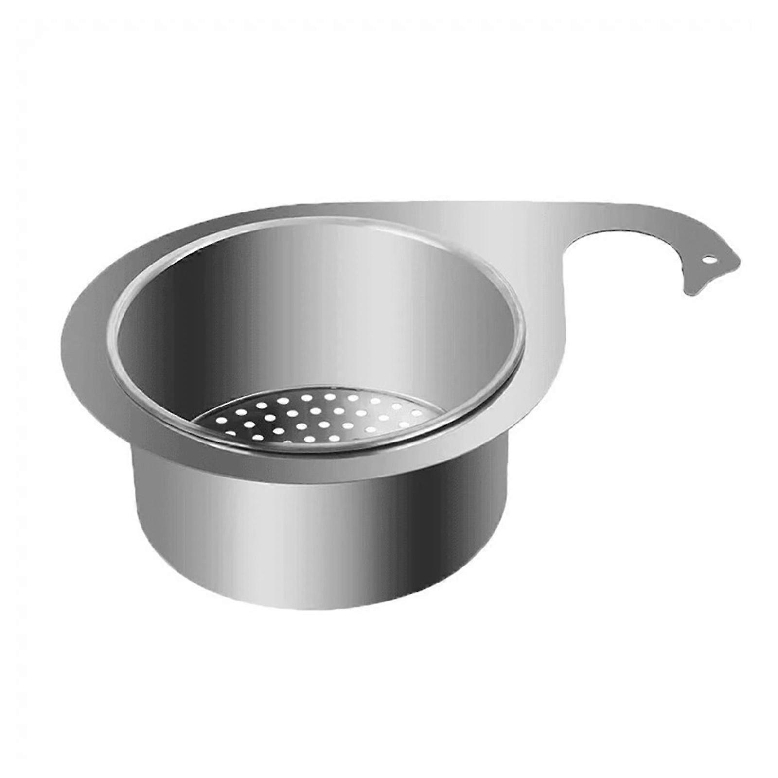 Stainless Steel Sink Strainer Basket Multifunctional Drain Shelf Faucet Hanging Filter Tray for Home and Restaurant