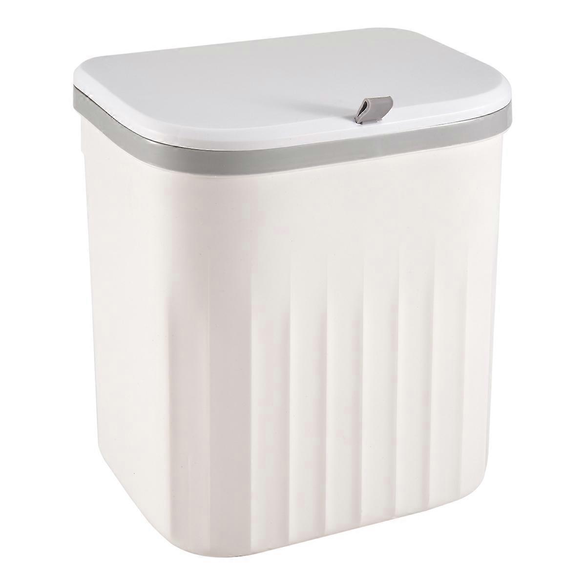 Kitchen Trash Can Household Cabinet White