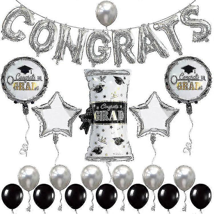 2022 Graduation Party Decorations Banner Balloons Set