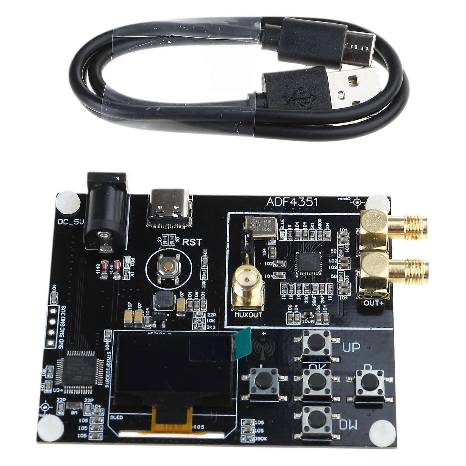 High Performances Single Chip ADF4351 Signal Generator Module, STM32 Controlled 35M-4.4G Output for Engineering Research