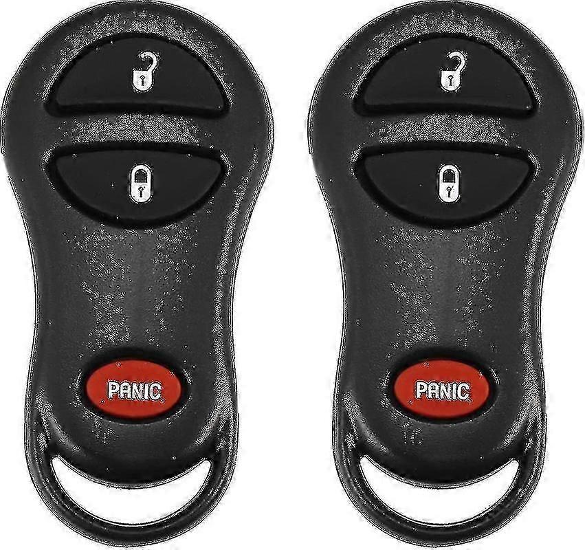 2pcs 315mhz Gq43vt9t交換用キーレスエントリーリモートカーキーフォブジープチェロキー1999-2001ジープグランドチェロキー1999-2004 3ボタンボリス