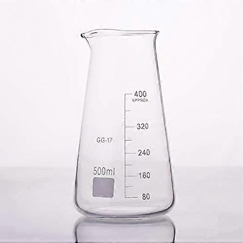 Labor, 3 pieces, 500 ml, conical beaker, chemistry, laboratory scale, measurement