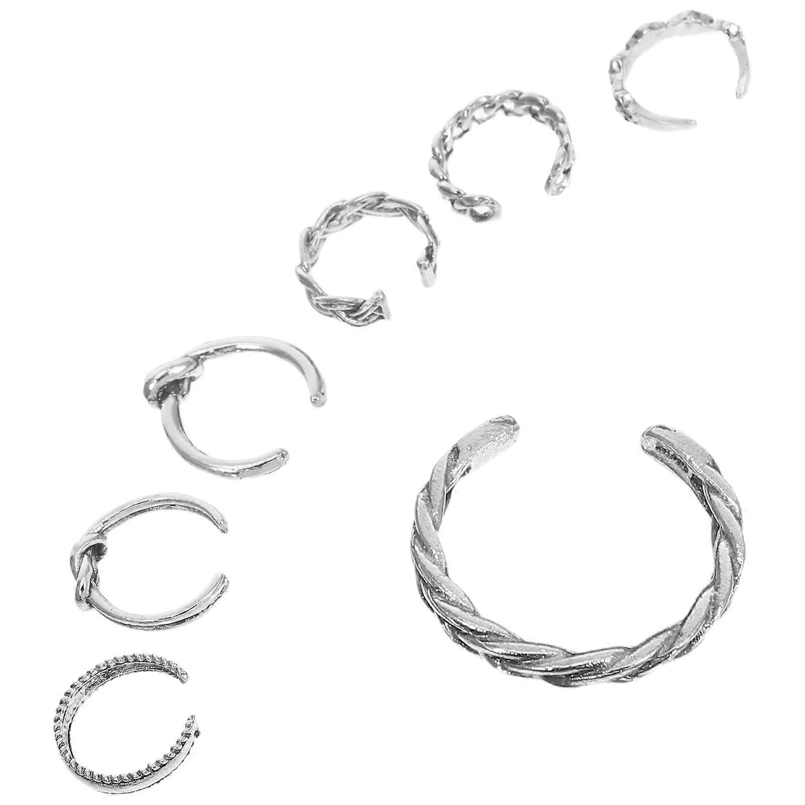 Functional Alloy Toe Rings Set with Modern and Fashionable Designs