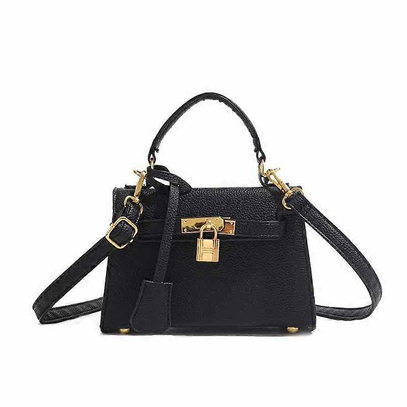 Small Black Spring Shoulder Bag Exquisite Mini Handbag