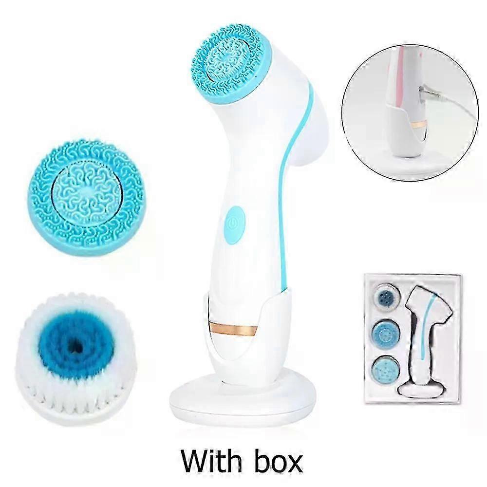 Βούρτσα καθαρισμού προσώπου 3 νέο σύνολο Galvanica βουρτσών περιστροφής προσώπου Sonic νέο για τον βαθύ καθαρισμό δερμάτων αφαιρεί τη μηχανή μαύρων στιγμάτων