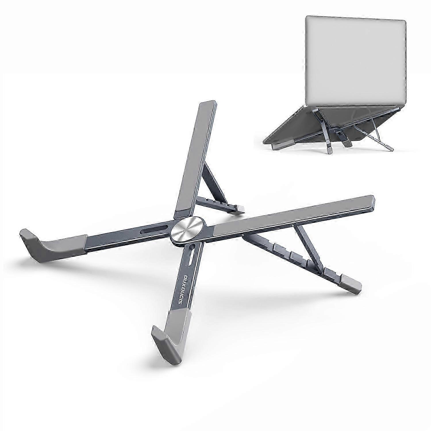 Height Adjustable X-shaped Foldable Laptop Stand for Notebooks, Suitable for Various Laptop Brands, with Cooling Bracket Function