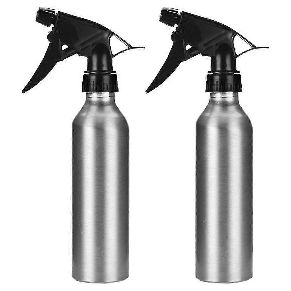 2 Pcs 250ml Aluminum Spray Bottle for Plants, Baking, Multipurpose (Silver)