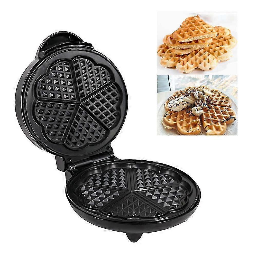 Electric Heart-Shaped Waffle Maker Griddle Iron with 1000W Power Suitable for Various Cooking Needs