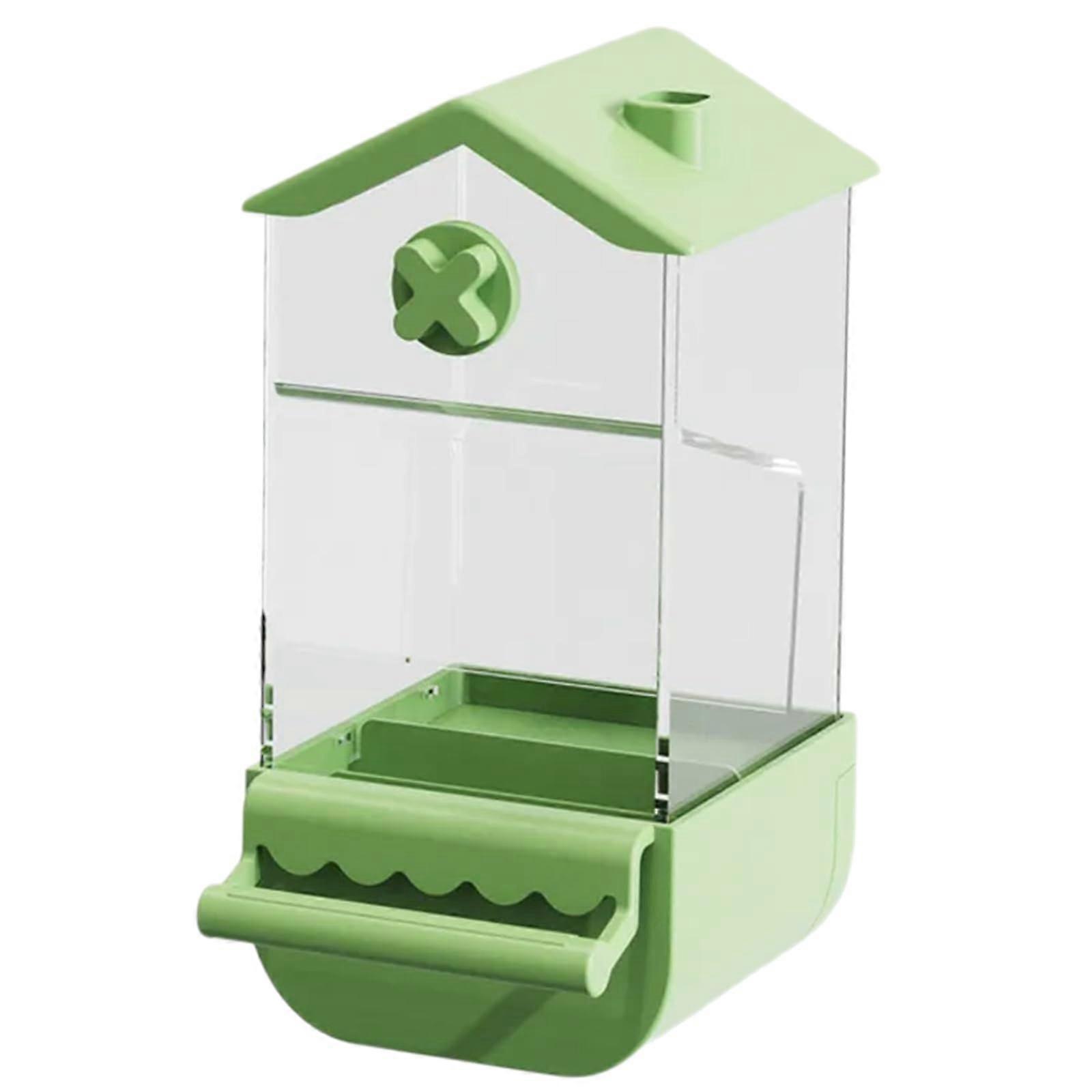 Automatic bird feeder, screw cage for indoor use, visible, large capacity, bird feed tool