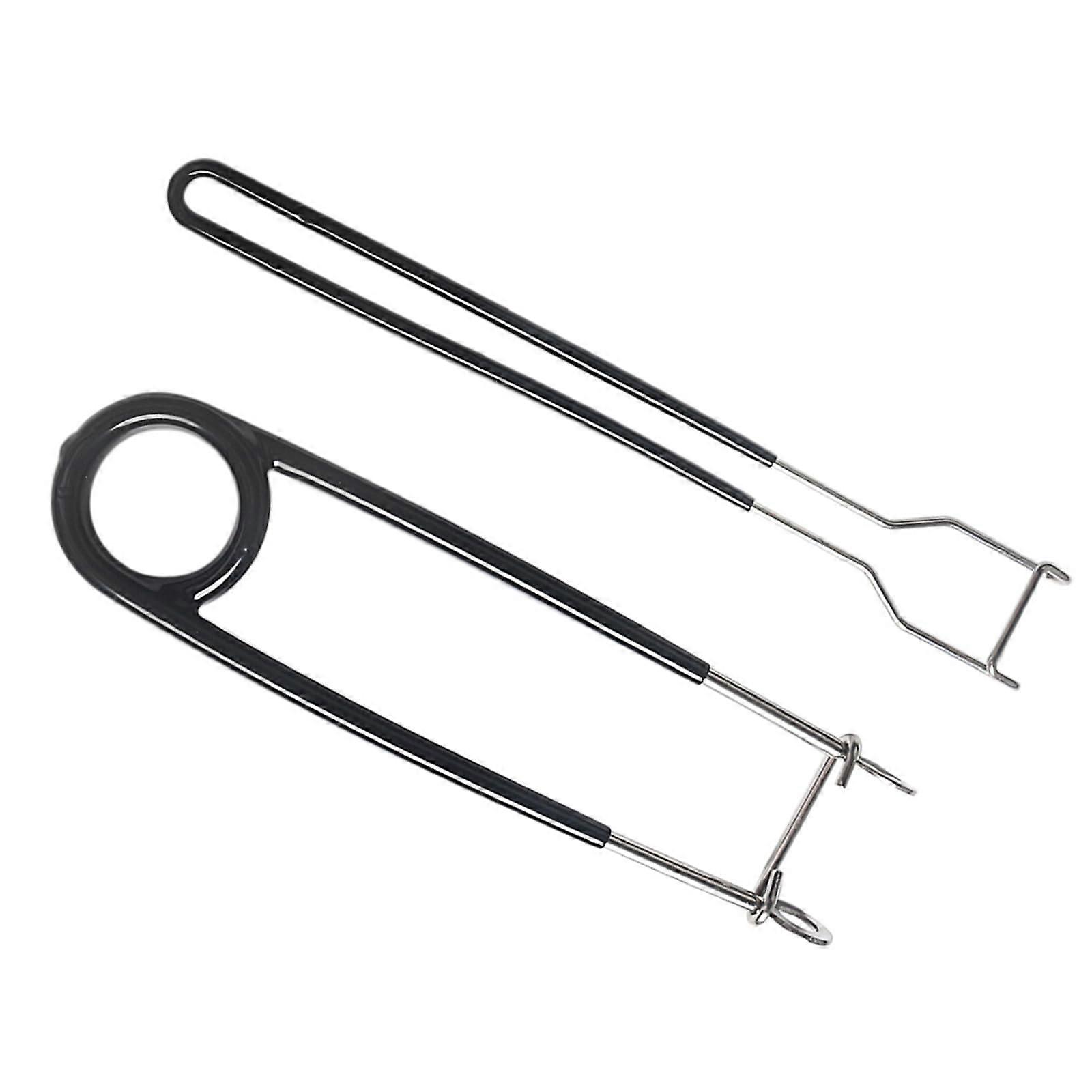 Fish Hook Remover Extractor Tool, Stainless Steel Jaw Spreader, 12 Inch Fishing Accessory, Pack of 2 for Hook Removal