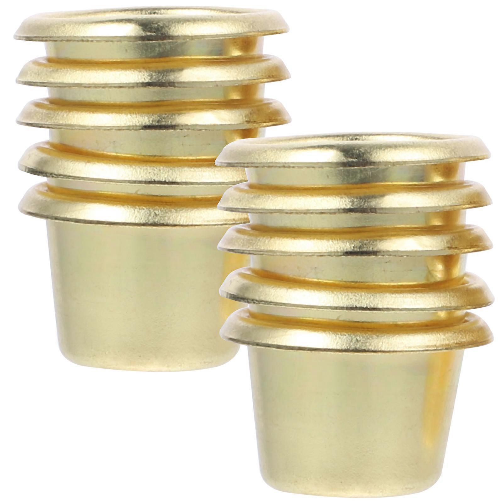 Candle Holder Creative Candle Container Metal Small Candle Burning Support 10Pcs